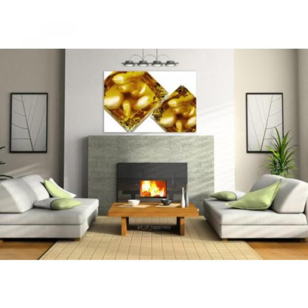 Stunning Poster Wall Art Decor Garlic Oil Glass Inserted 36x24 Inches #3 image